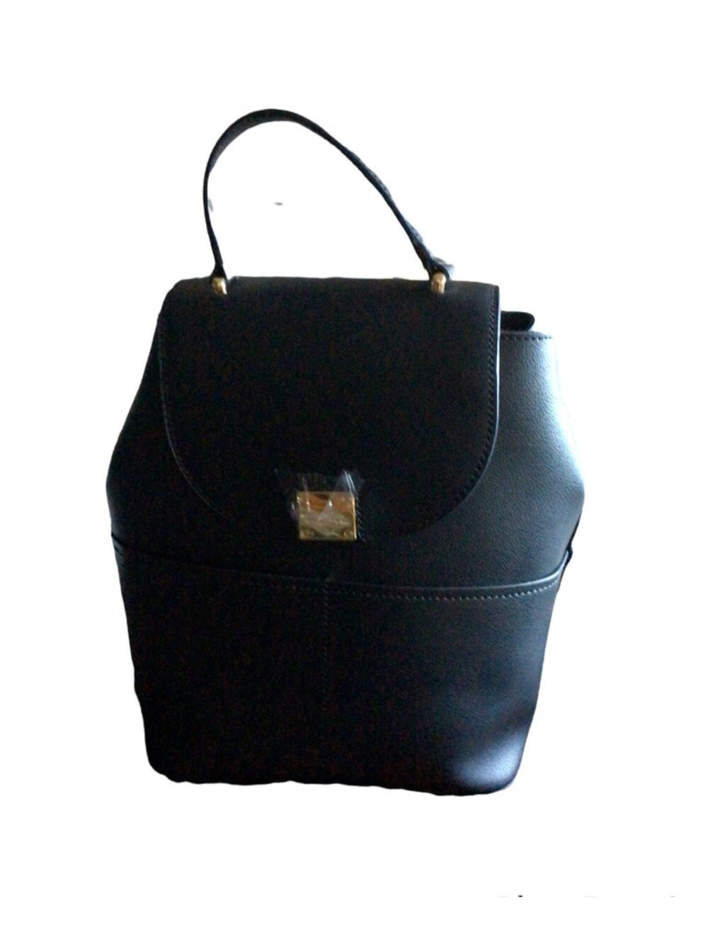 Calvin Klein Backpack Top Handle Flap Back Backpack Black new